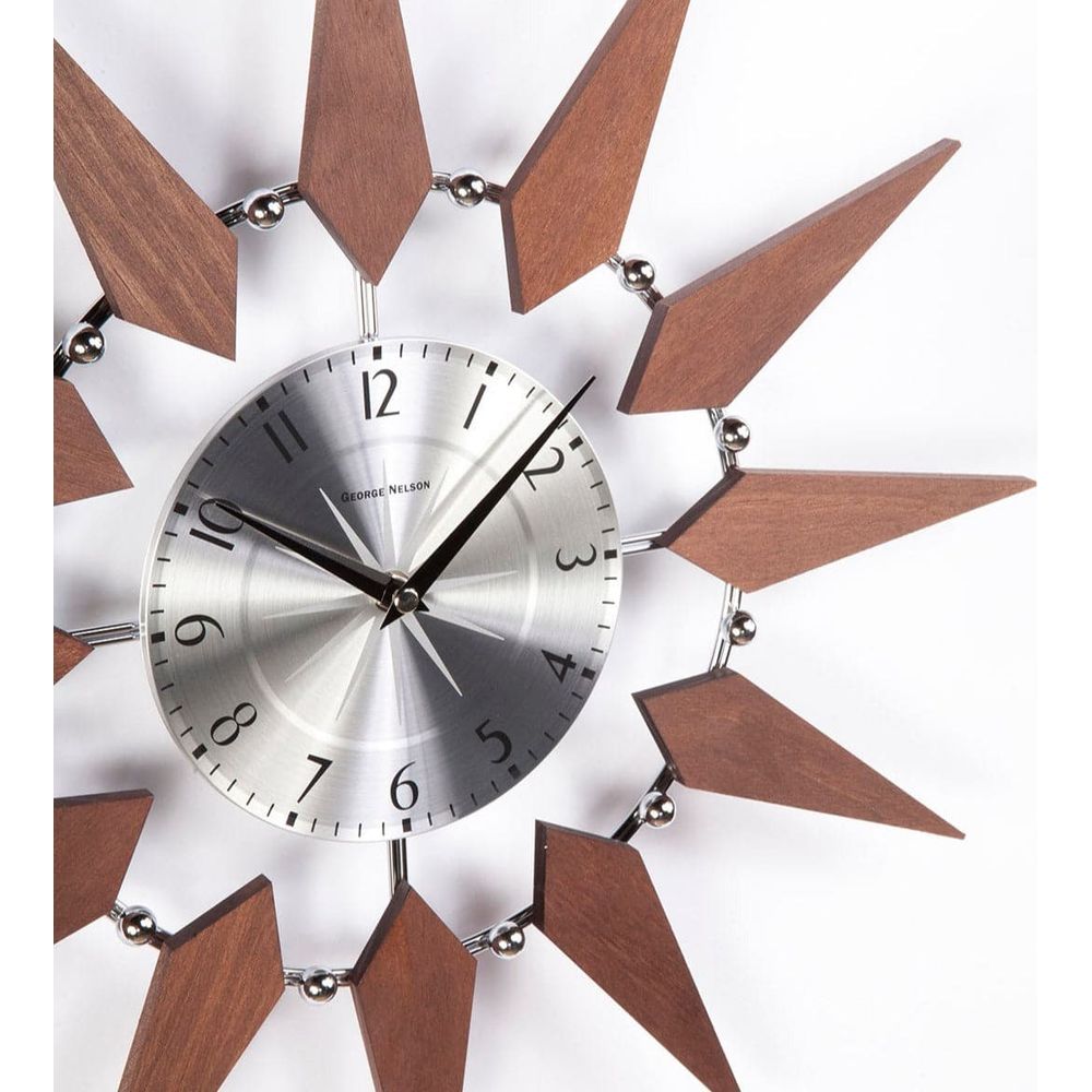 Mid Century Floating Sunburst Clock-France & Son-G130520-Clocks-2-France and Son