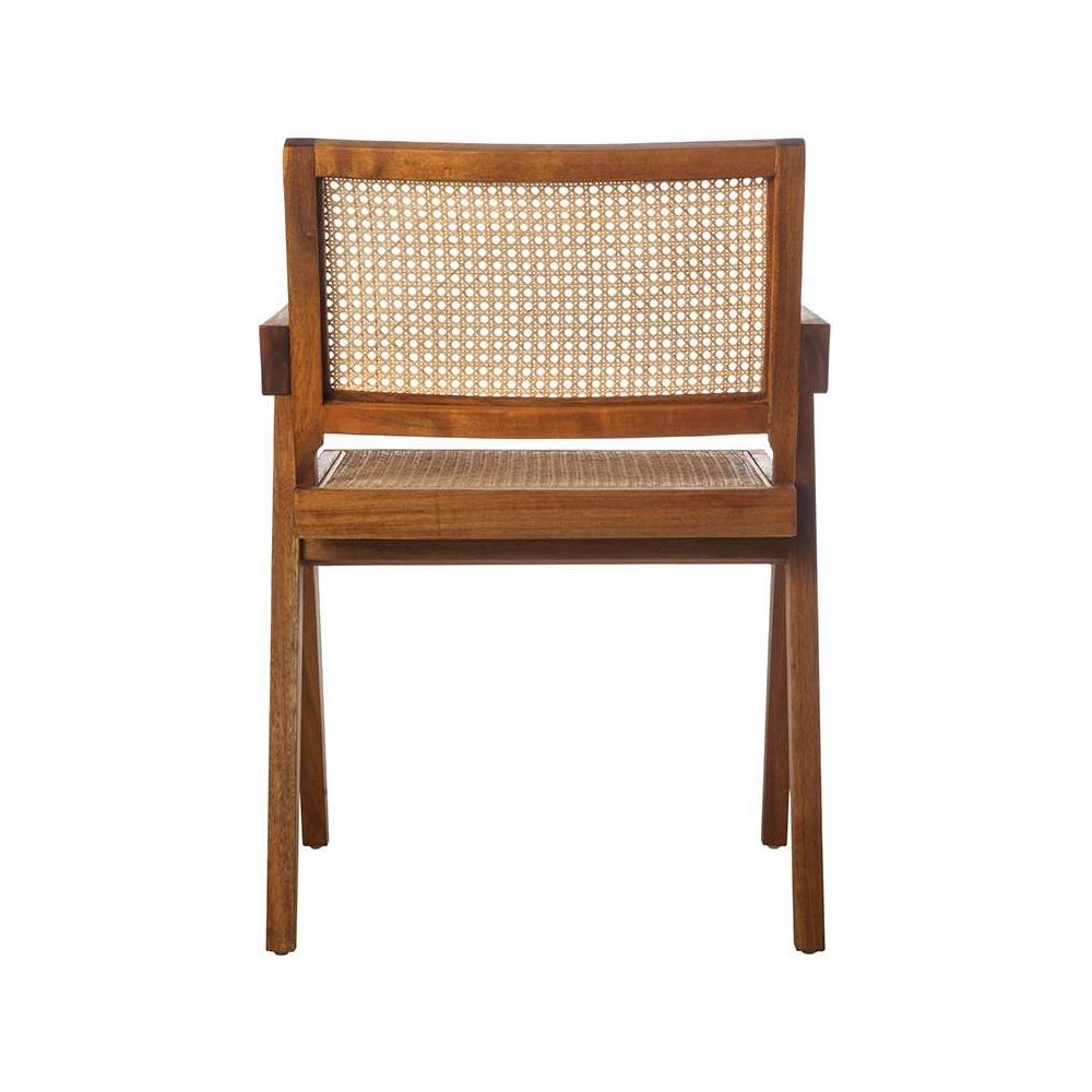 Mid Century Hand Cane Jeanneret Armchair-France & Son-FL1316NTRL-Dining Chairs-6-France and Son