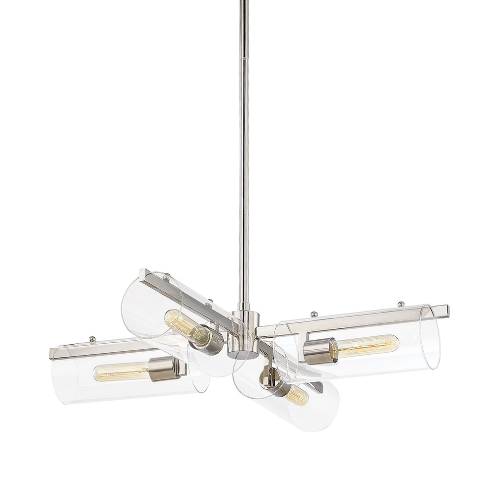 Ariel Chandelier-Polished Nickel