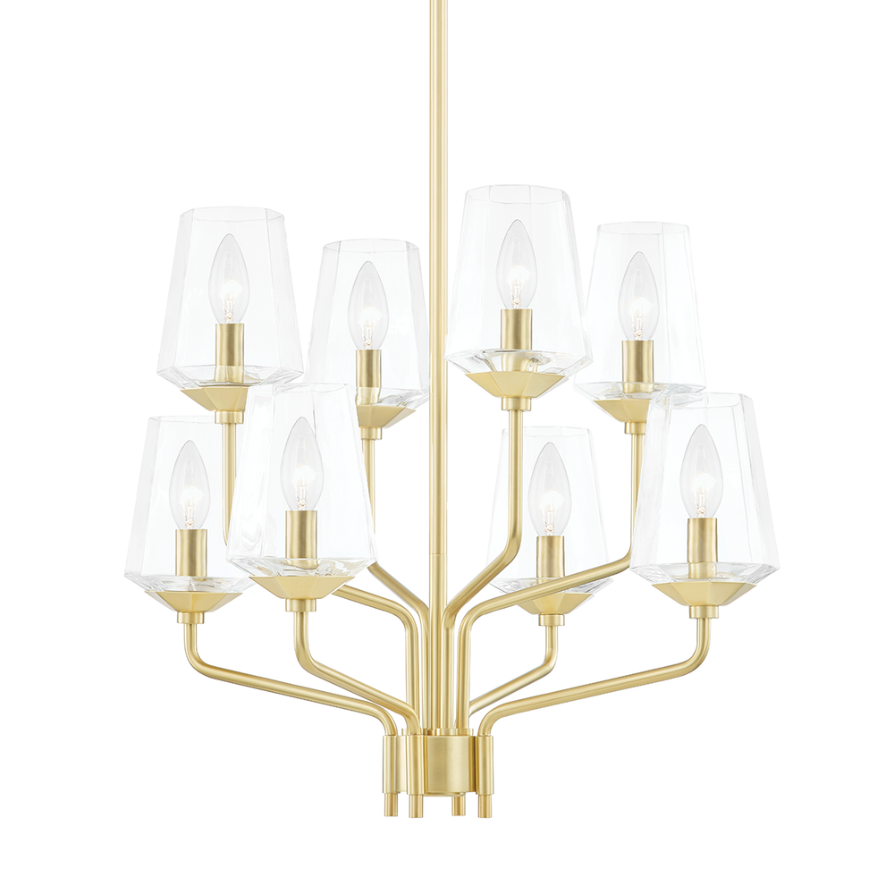 Kayla Chandelier-Aged Brass