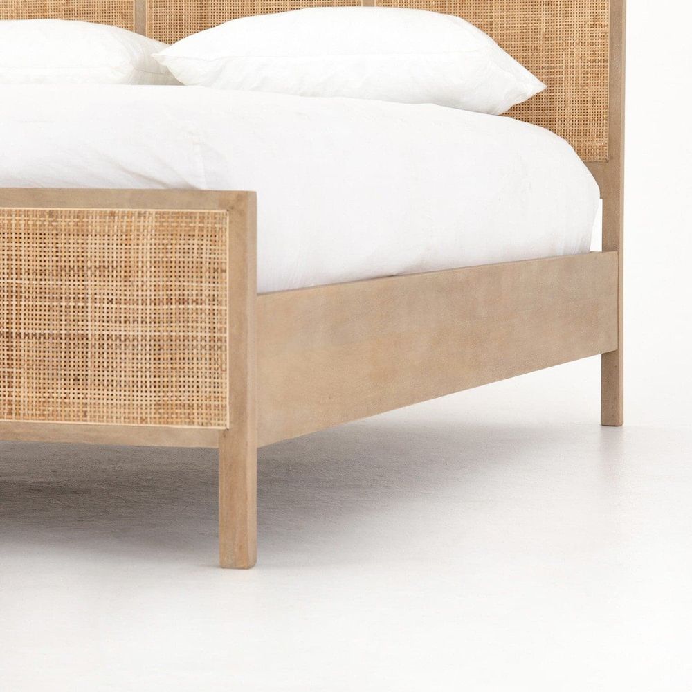 Loraine Bed - Natural Mango - Queen