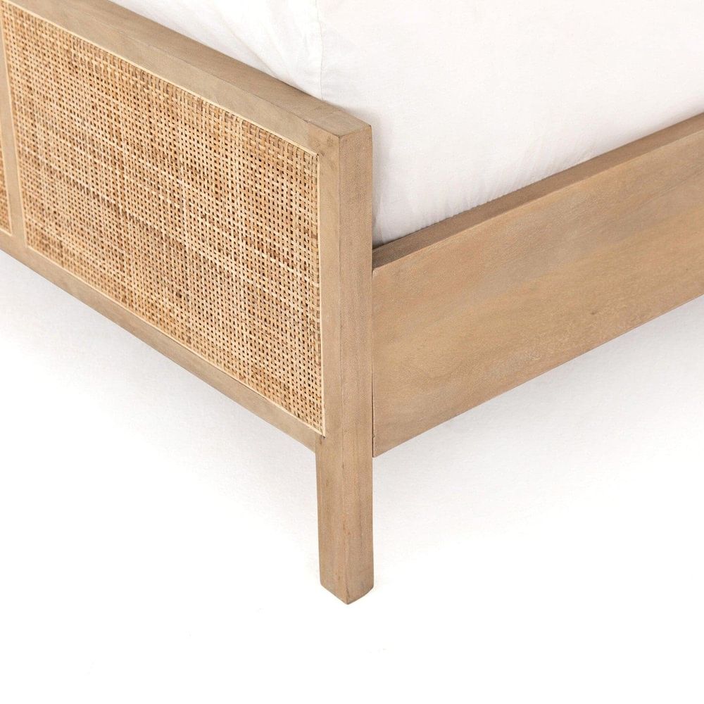 Loraine Bed - Natural Mango - Queen