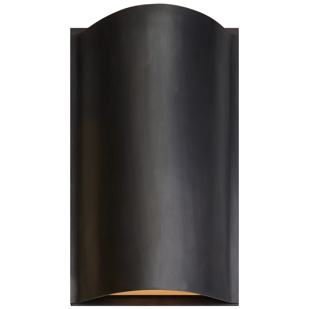 Avant Small Curve Sconce - Bronze / Frosted Glass