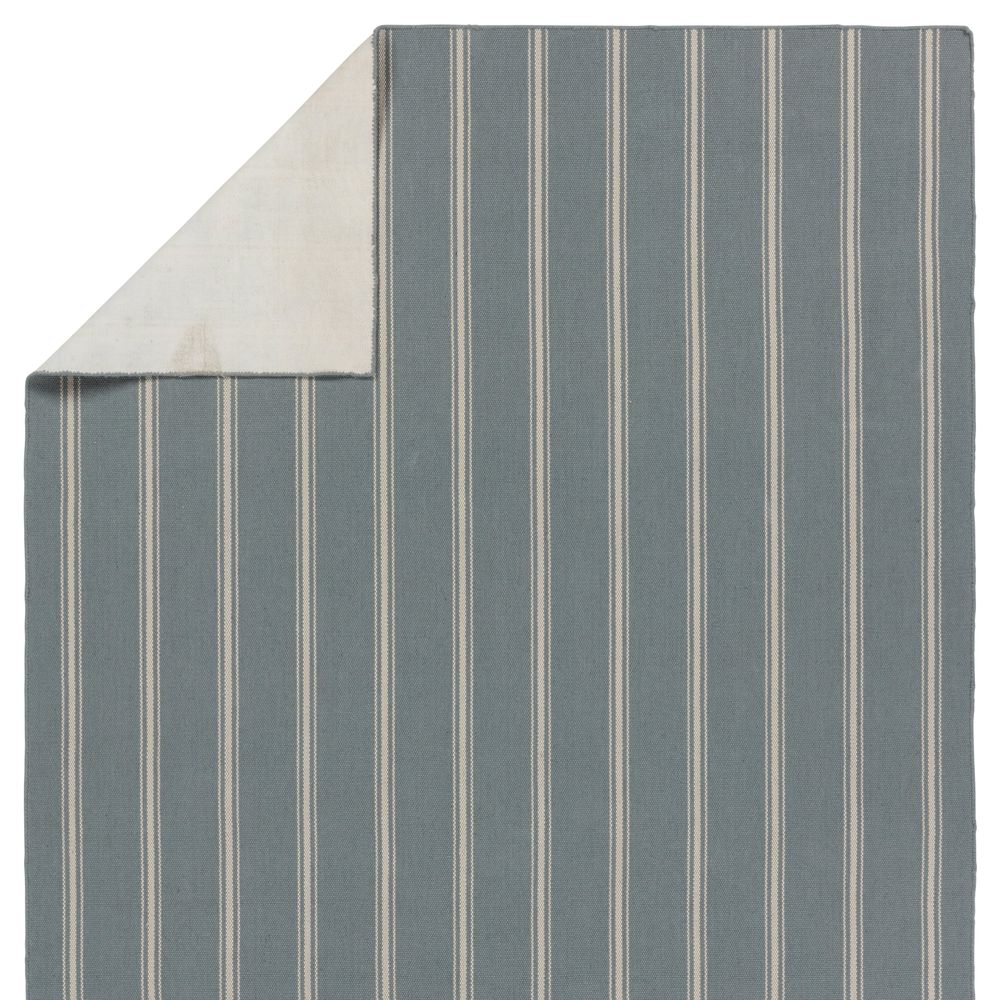 Outdoor Rugs Cadence Butera Memento Handmade Striped Slate/ Ivory Area Rug (2'X3')