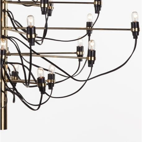 Mid Century 2097 Brass Chandelier-France & Son-LBC004BRASS-Chandeliers-5-France and Son