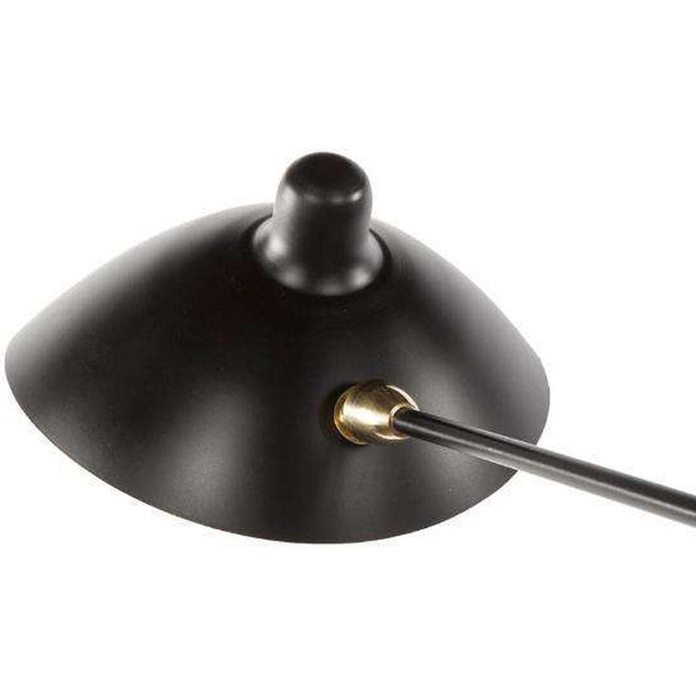 Mid Century MCL-R6 Six Arm Ceiling Lamp - Black-France & Son-LBC017BLK-Chandeliers-2-France and Son