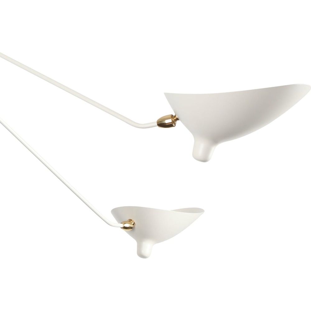 MCL-SP5 Five Arm Spider Ceiling Lamp-France & Son-LBC042BLK-ChandeliersBlack-7-France and Son