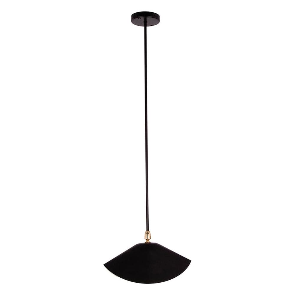 Serge Library Pendant Lamp - Black-France & Son-LBC060BLK-Pendants-2-France and Son