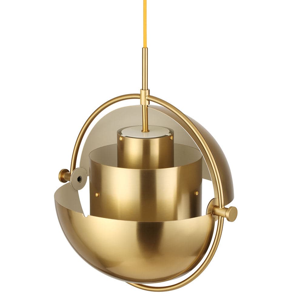 Mid Century Multi-Light Chandelier-France & Son-LBC102BRS-PendantsBrass-3-France and Son