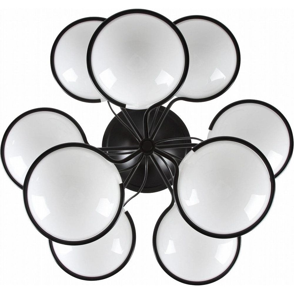 Sarfatti Globe Two Tiered Flush Mount Ceiling Lamp-France & Son-LBC1169GOLD-Flush MountsGold-4-France and Son