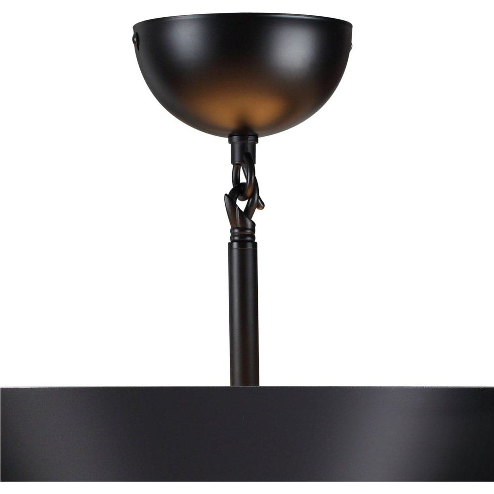 Serge Mouille Shell Ceiling Lamp-France & Son-LBC122BLK-Flush MountsBlack-3-France and Son