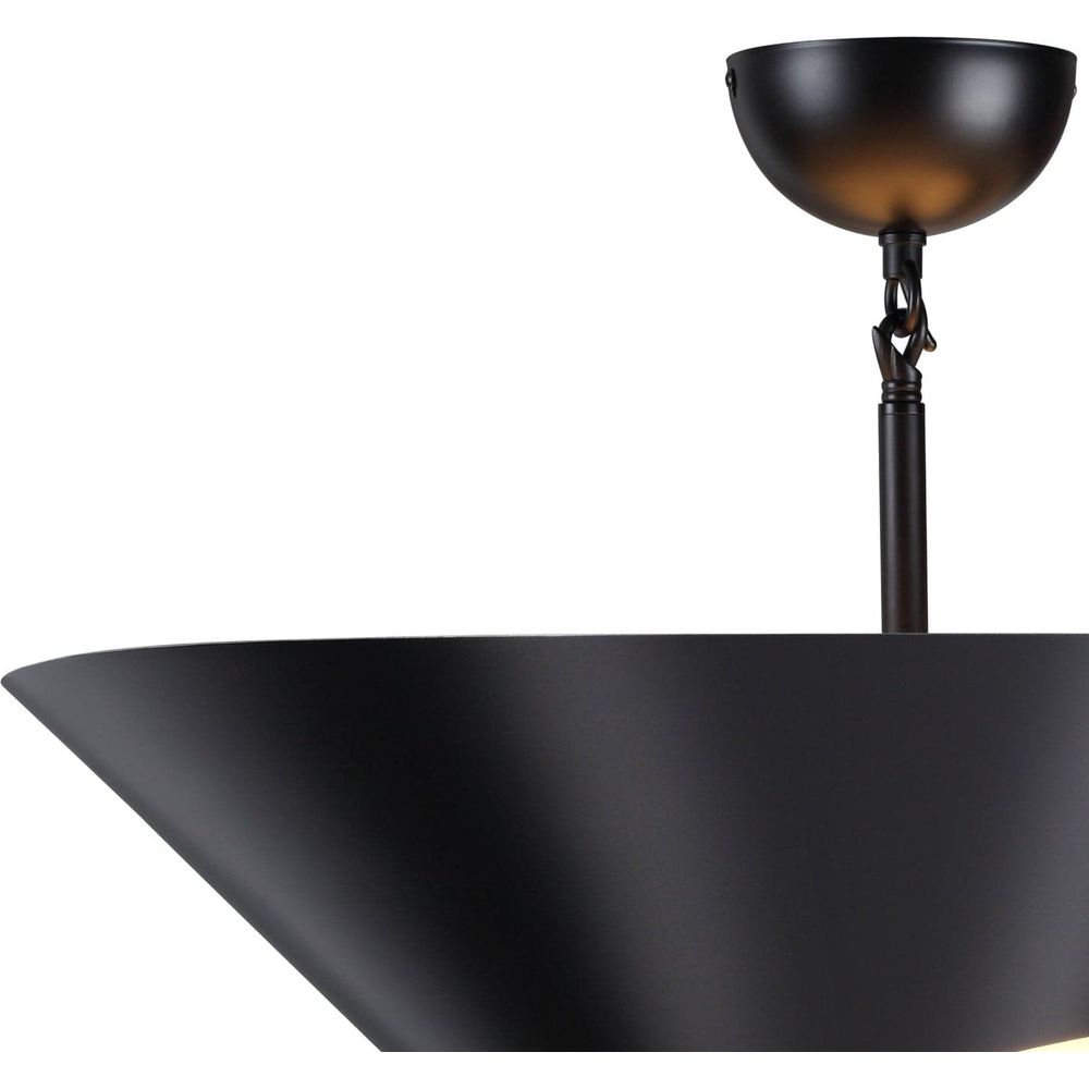 Serge Mouille Shell Ceiling Lamp-France & Son-LBC122BLK-Flush MountsBlack-2-France and Son