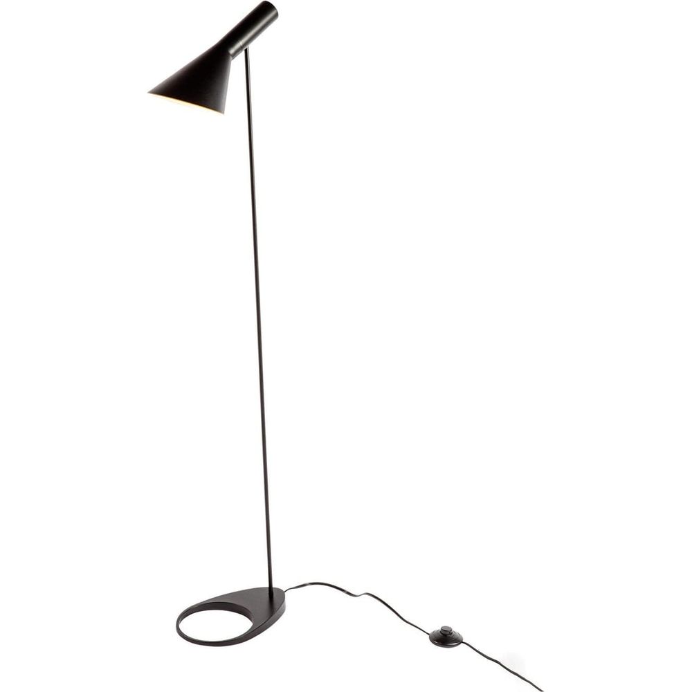 Mid Century AJ Floor Lamp-France & Son-LBF002BLACK-Floor LampsBlack-1-France and Son