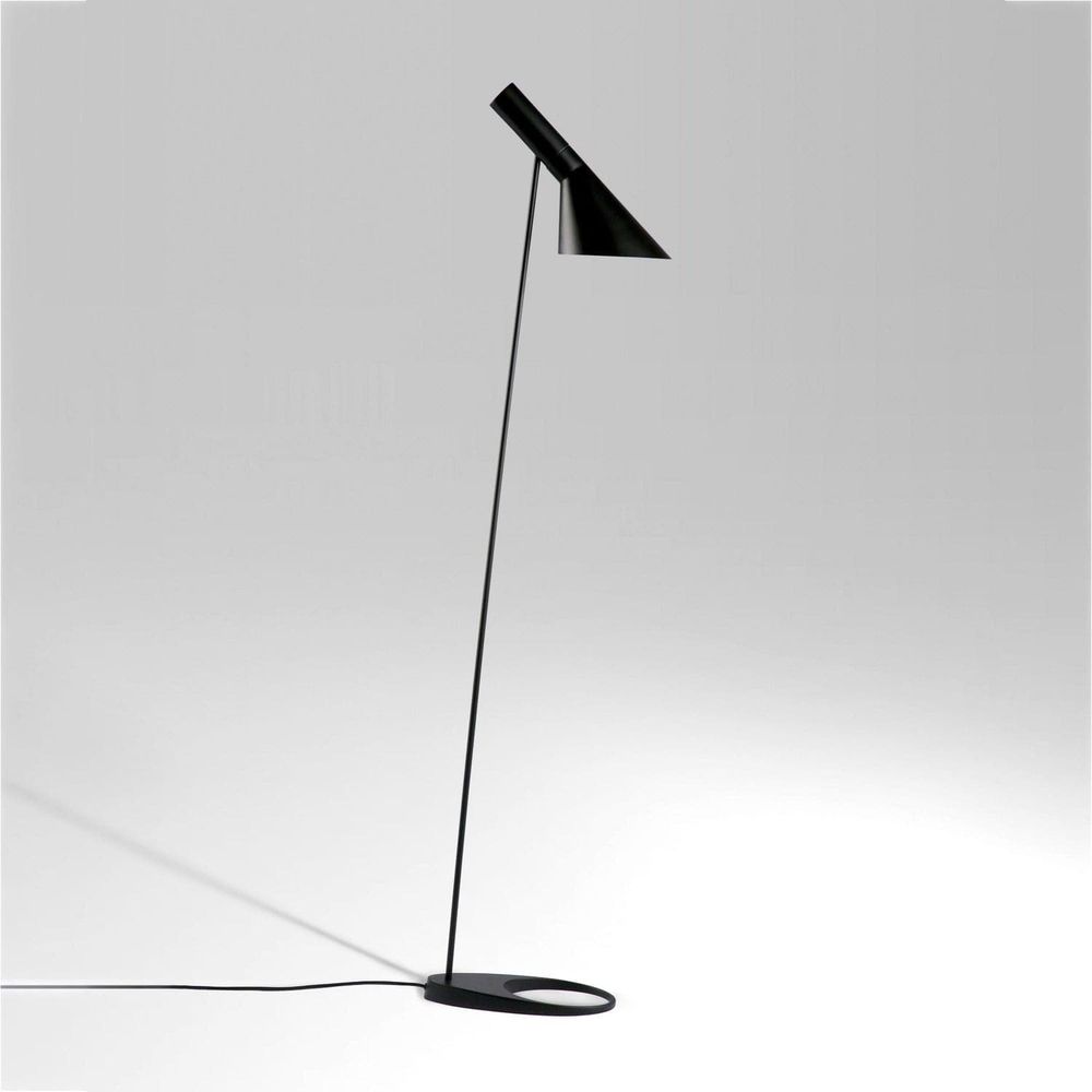 Mid Century AJ Floor Lamp-France & Son-LBF002BLACK-Floor LampsBlack-4-France and Son