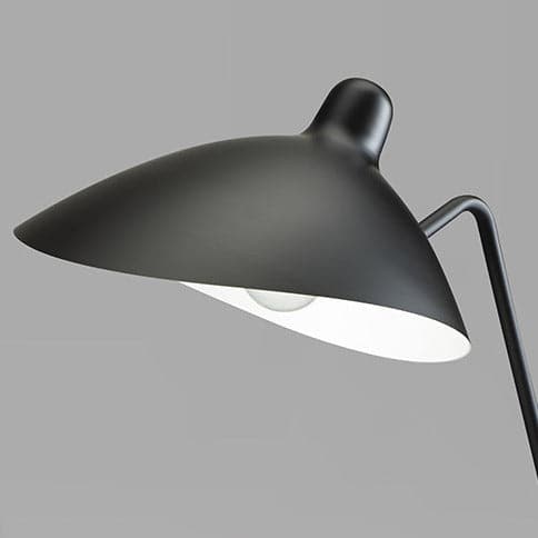 Mouille Table Lamp - Black-France & Son-LBT066BLK-Table Lamps-2-France and Son