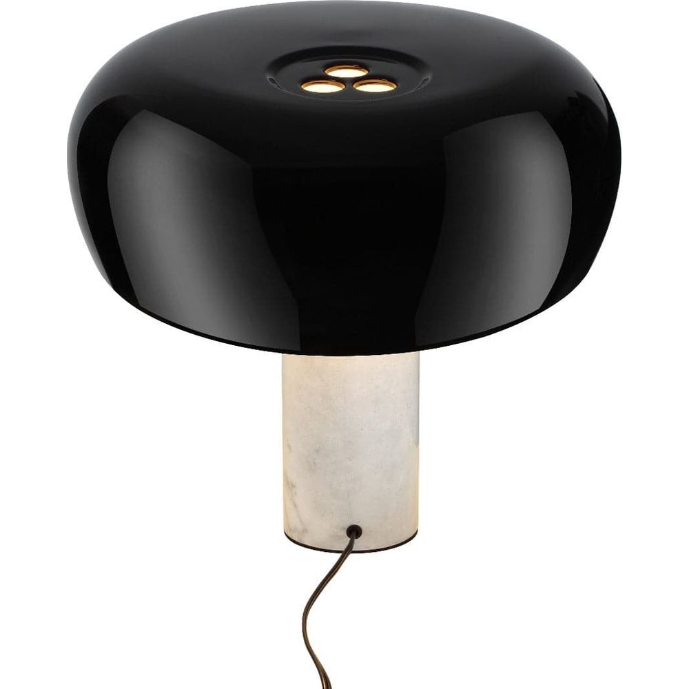 Mid Century Beagle Marble Table Lamp-France & Son-LBT2006BLKWHT-Table LampsBlack-8-France and Son