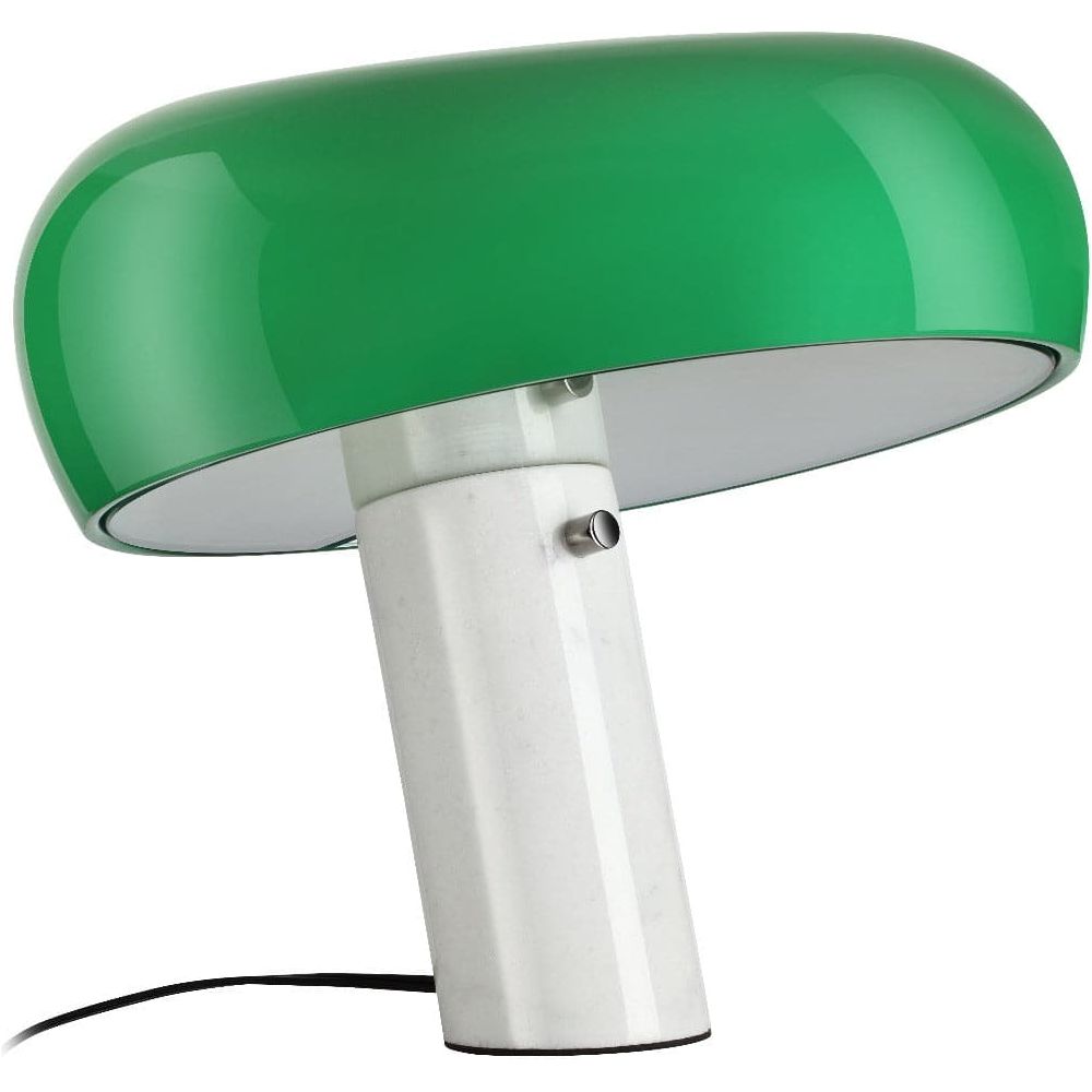 Mid Century Beagle Marble Table Lamp-France & Son-LBT2006GRNWHT-Table LampsGreen-2-France and Son