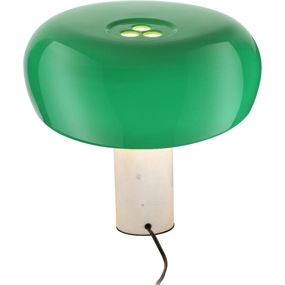 Mid Century Beagle Marble Table Lamp-France & Son-LBT2006BLKWHT-Table LampsBlack-5-France and Son