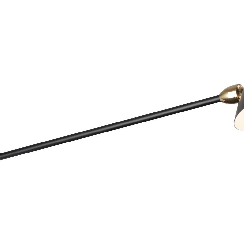 Mid Century Mouille Double Swivel Sconce - 28"-France & Son-LBW017BLK28-Wall Lighting-5-France and Son