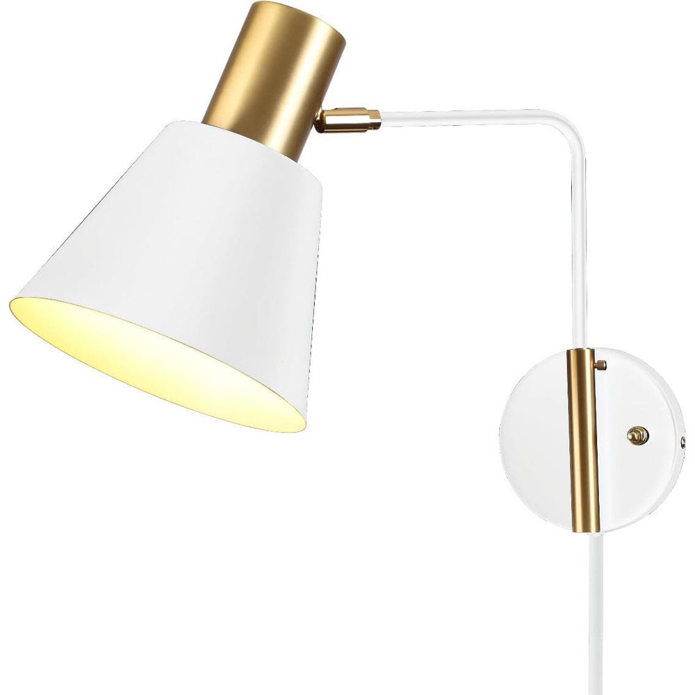 Mid Century Norre Rotating Wall Sconce-France & Son-LBW107BLKBRS-Wall LightingBlack-5-France and Son