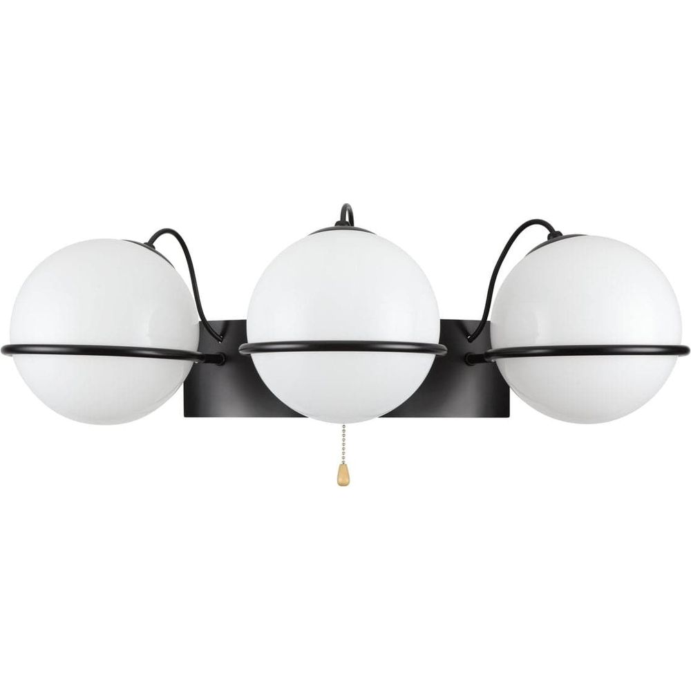 Sarfatti Triple Wall Sconce-France & Son-LBW1163BLK-Wall LightingBlack-2-France and Son