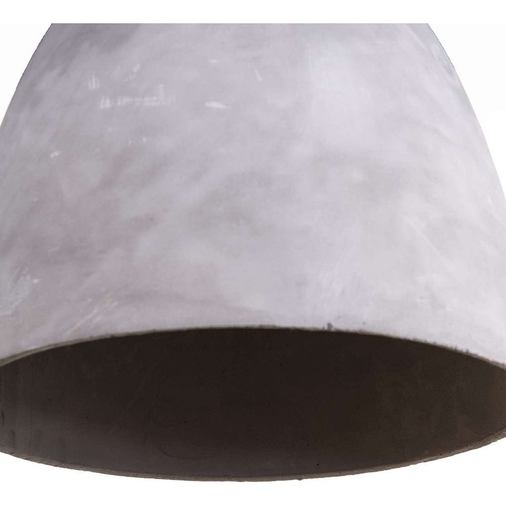 Large Concrete Dome Pendant Lamp-France & Son-LI3014WHT-Pendants-2-France and Son