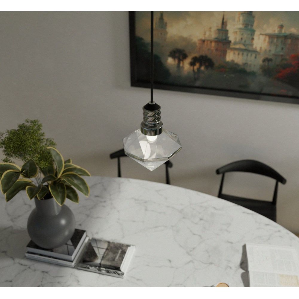 Modern Diamonte Pendant Light