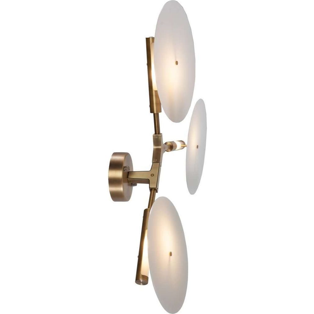 Modern Branching Halo Wall Sconce - Three Disk