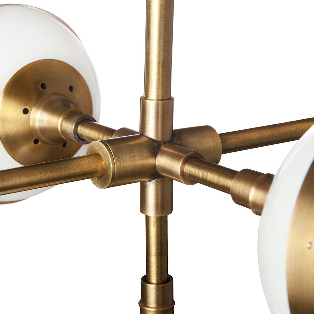 Mid Century Peggy Guggen Chandelier-France & Son-LM5615PBRS-ChandeliersBrass-4-France and Son