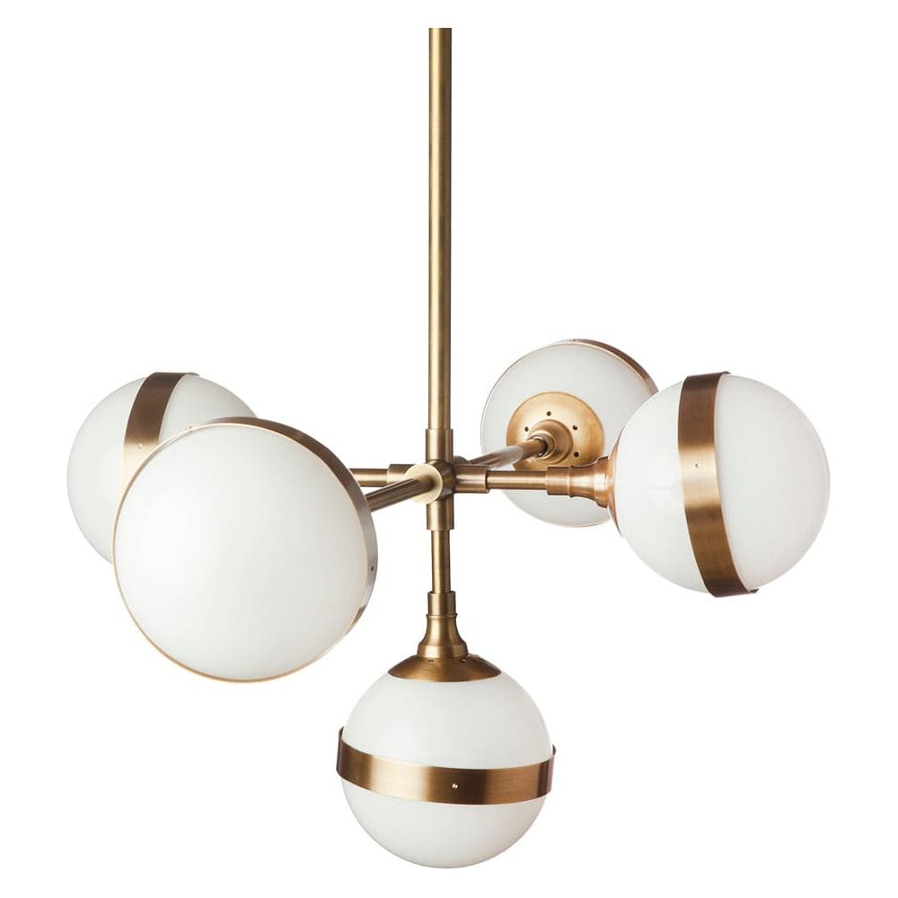 Mid Century Peggy Guggen Chandelier-France & Son-LM5615PBRS-ChandeliersBrass-3-France and Son