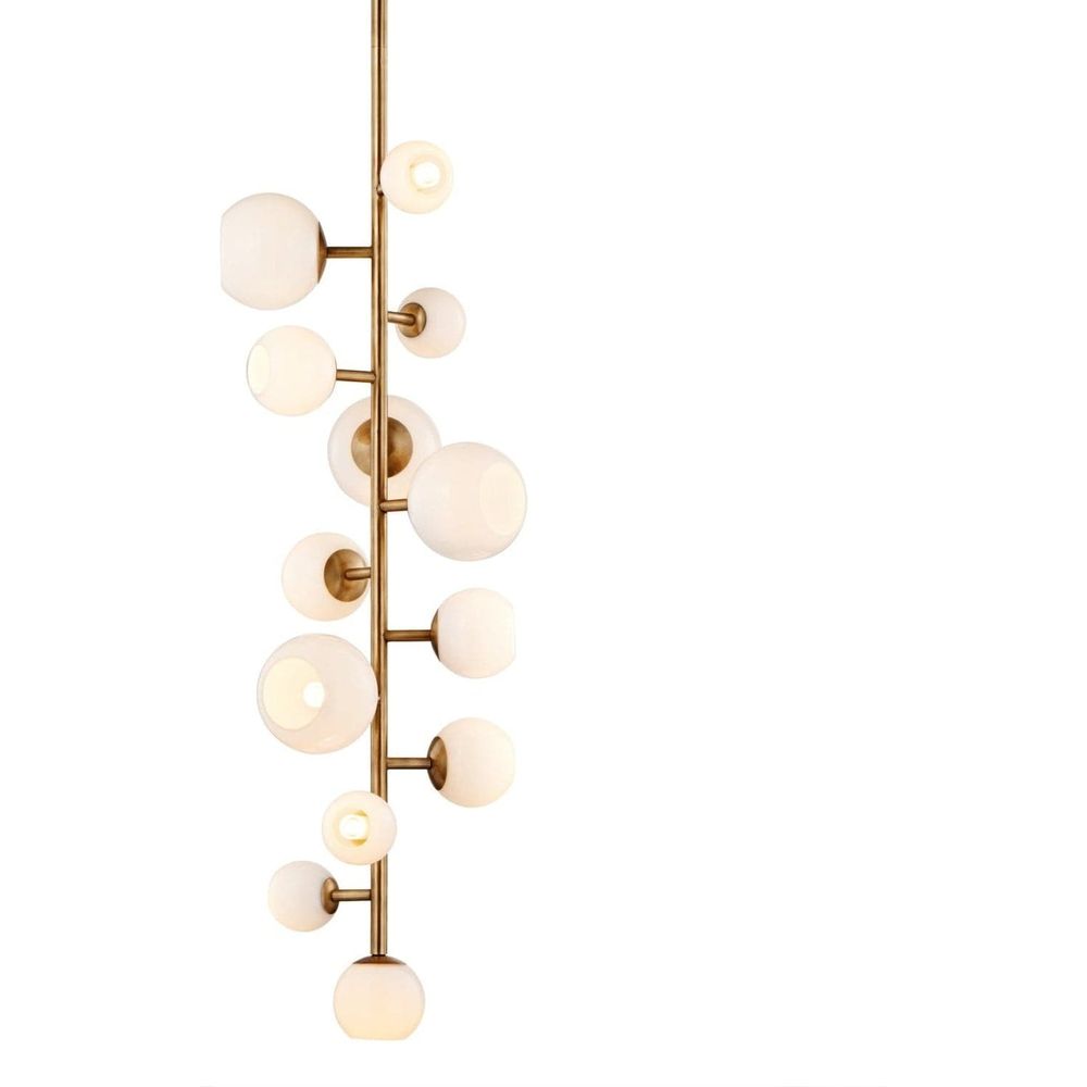 Vaccinium Branching Globe Vertical Chandelier-France & Son-LM9813PBRS-Chandeliers-4-France and Son
