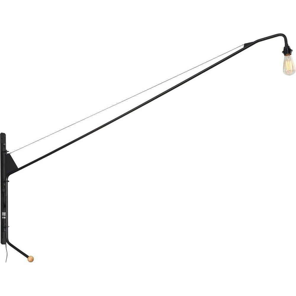 Jean Swing Arm Wall Lamp - New Edition-France & Son-LN0052BLK-Wall Lighting-4-France and Son