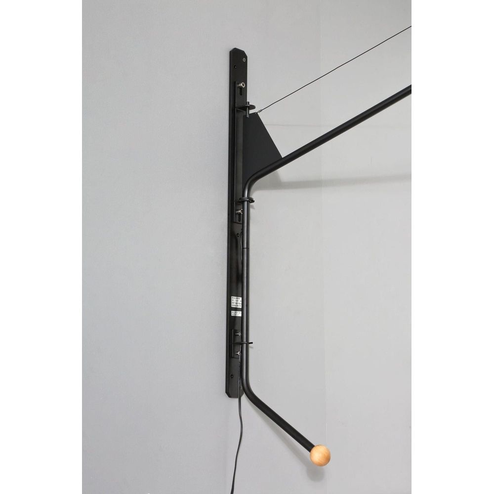 Jean Swing Arm Wall Lamp - New Edition-France & Son-LN0052BLK-Wall Lighting-3-France and Son
