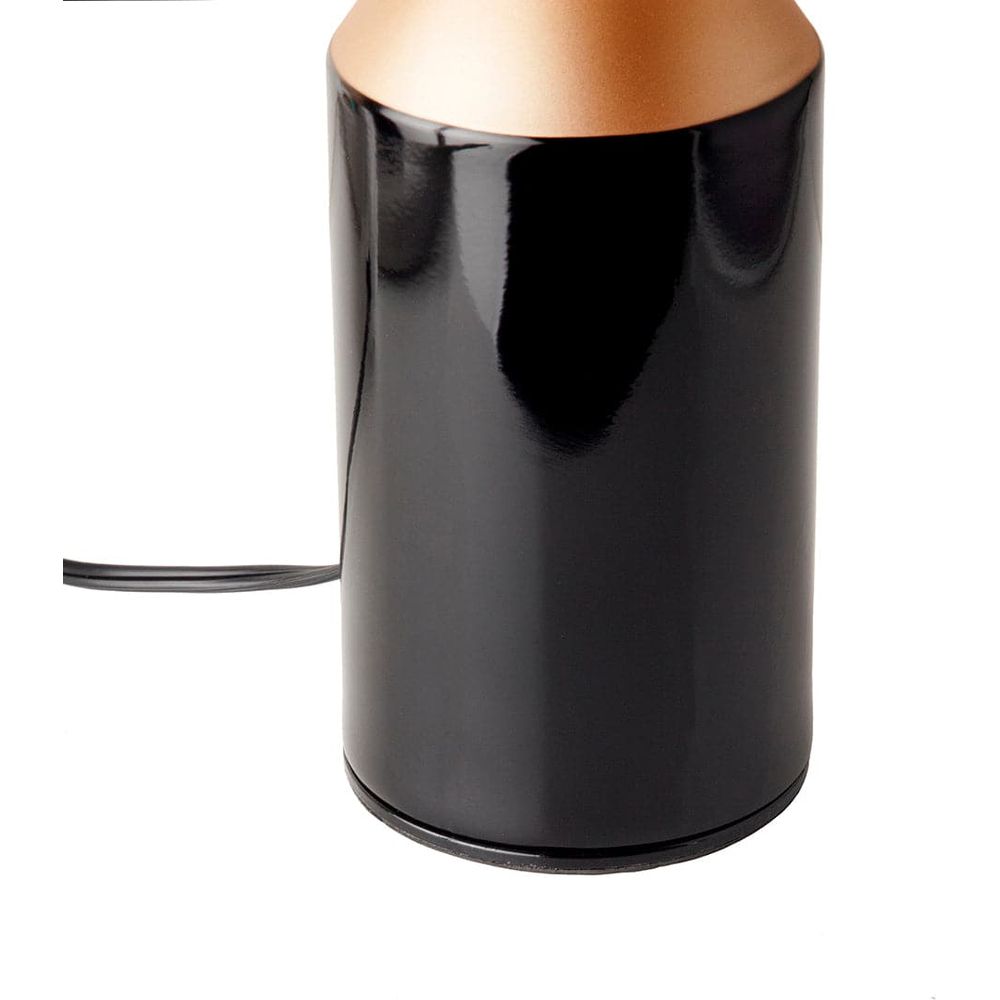 Mid Century Mushroom Table Lamp - Black and Copper-France & Son-LN3037BLKS-Table LampsClassico-4-France and Son