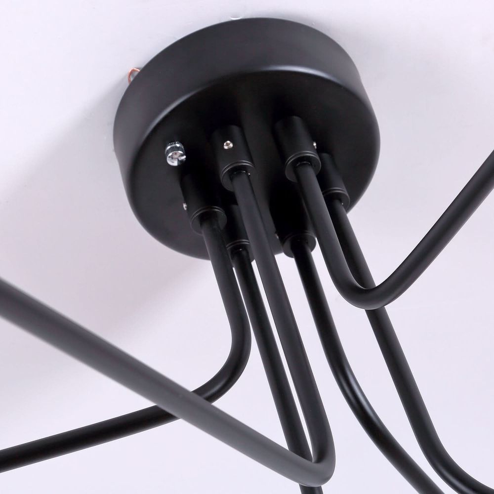 Mouille Six-Arm Semi-Flush Mount Ceiling Lamp