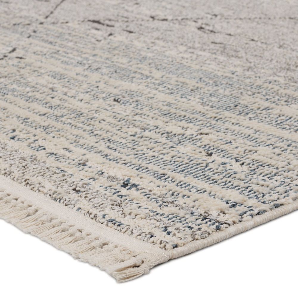 Runners Zenara Trellis Gray/ White Runner Rug (3'X8')