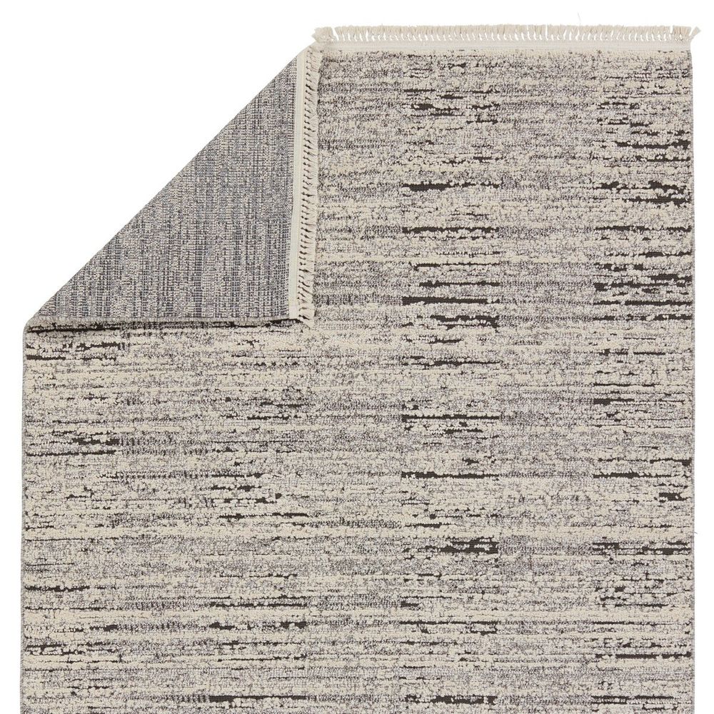 Runners Tempo Striped Gray/ Cream Runner Rug (3'X8')