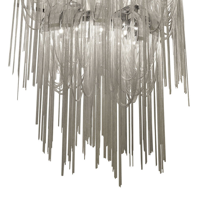 Volver Chain Chandelier-France & Son-LS1162S2CHR-Chandeliers-3-France and Son