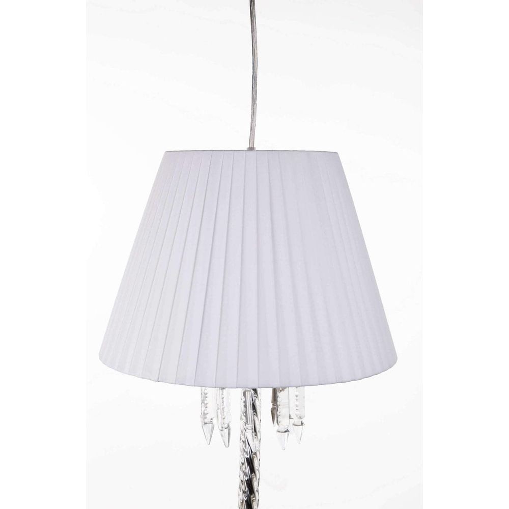 Modern Crystal Torch Pendant Lamp-France & Son-LS1175S1WHT-Pendants-2-France and Son