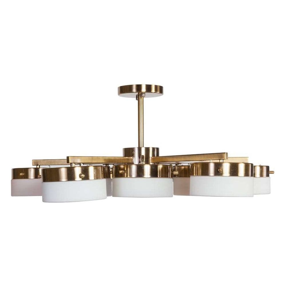 Gio Multiplex Ceiling Light - Brass-France & Son-LS629SBRASS-Chandeliers-2-France and Son