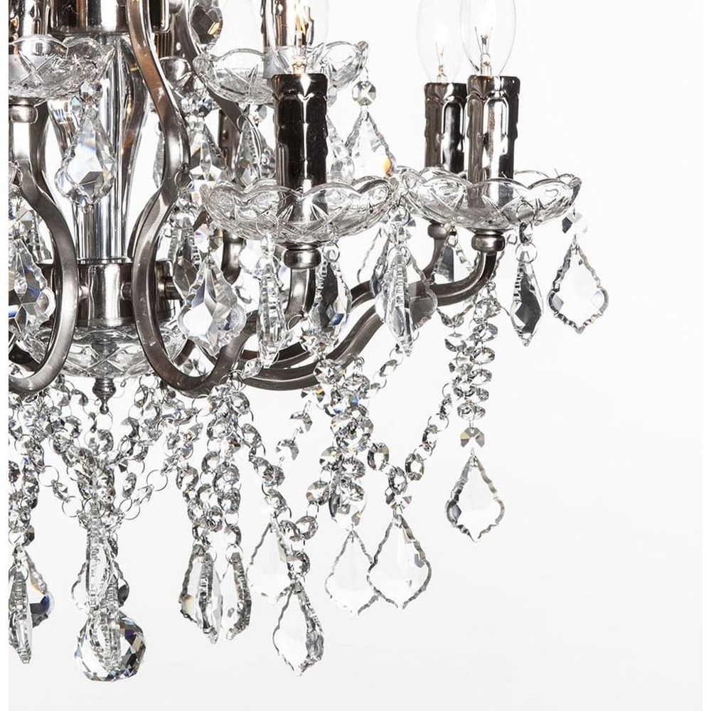 Modern Crystal Caley Chandelier-France & Son-LU1284-Chandeliers-2-France and Son