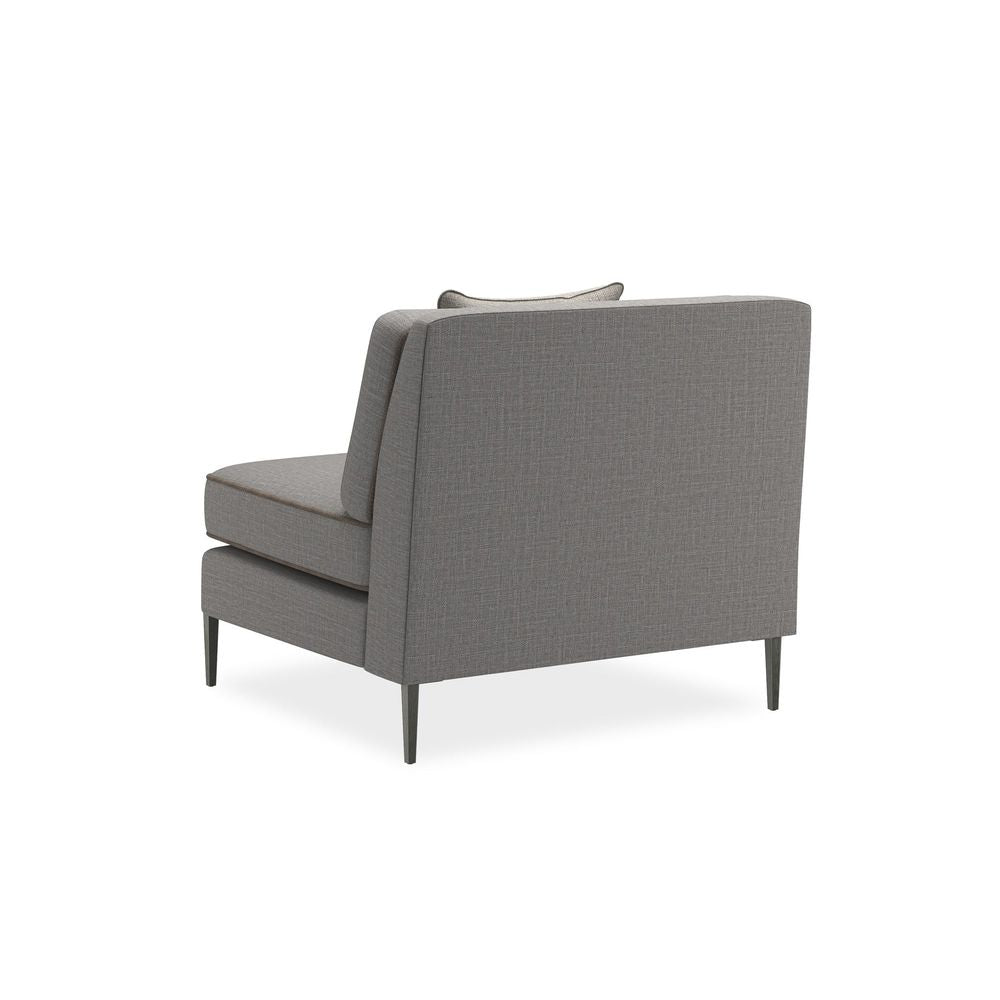 Sectionals: Parts Mashup Armless Chair - Silver