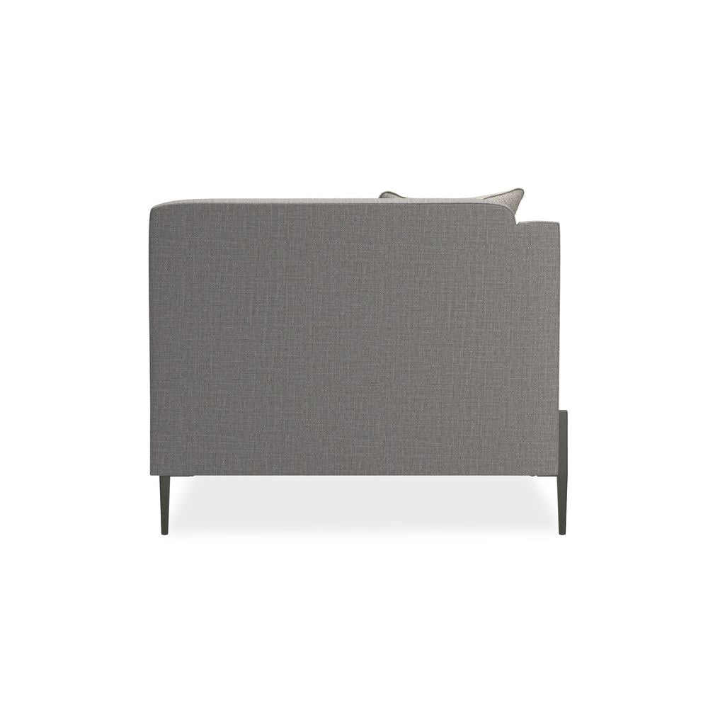 Sectionals: Parts Mashup Left Arm Chair - Silver