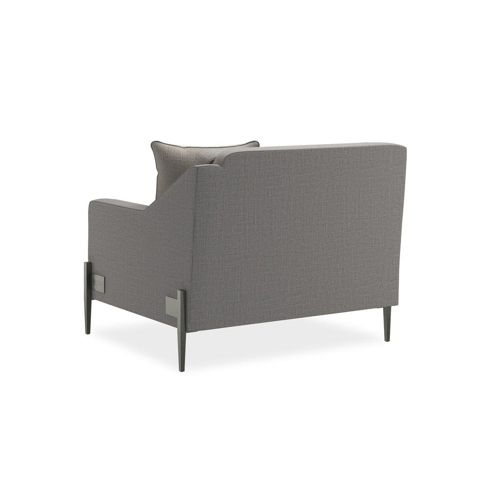 Sectionals: Parts Mashup Right Arm Chair - Silver