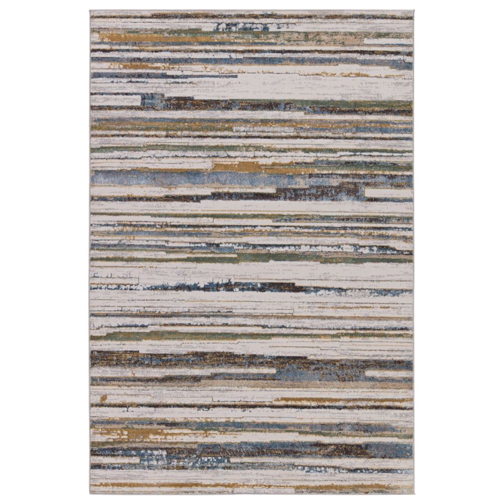 Merine Firenze Striped Multicolor/ Cream Runner Rug (2'6"X10')