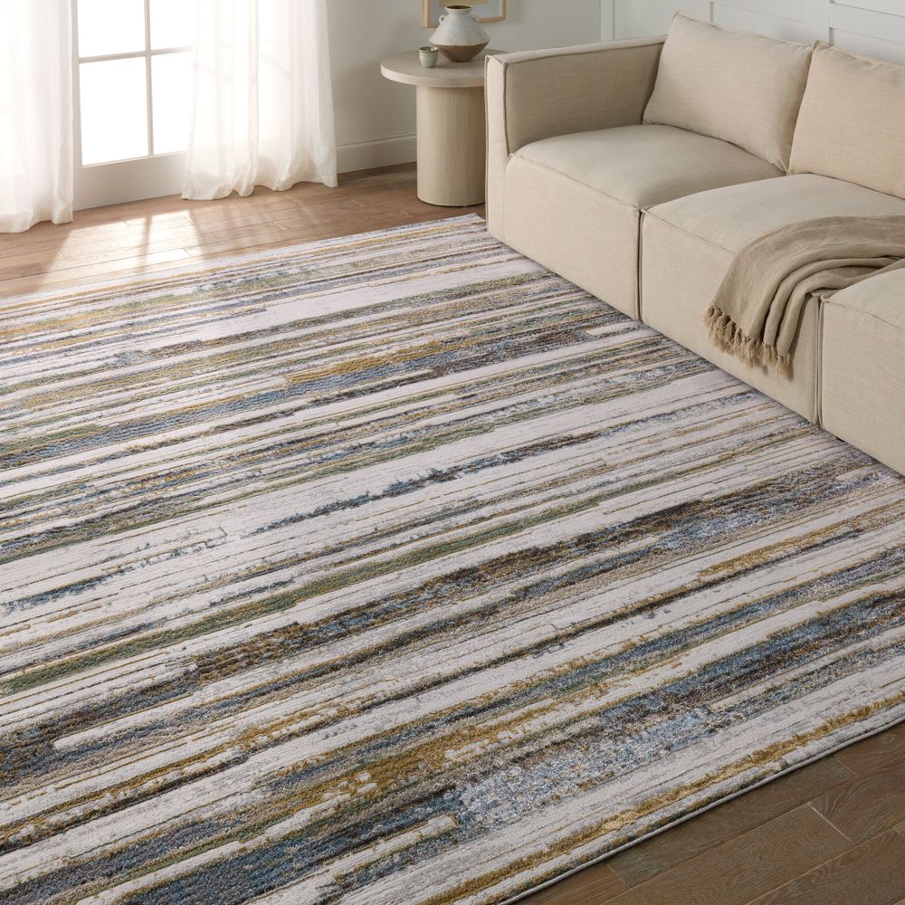 Merine Firenze Striped Multicolor/ Cream Runner Rug (2'6"X10')