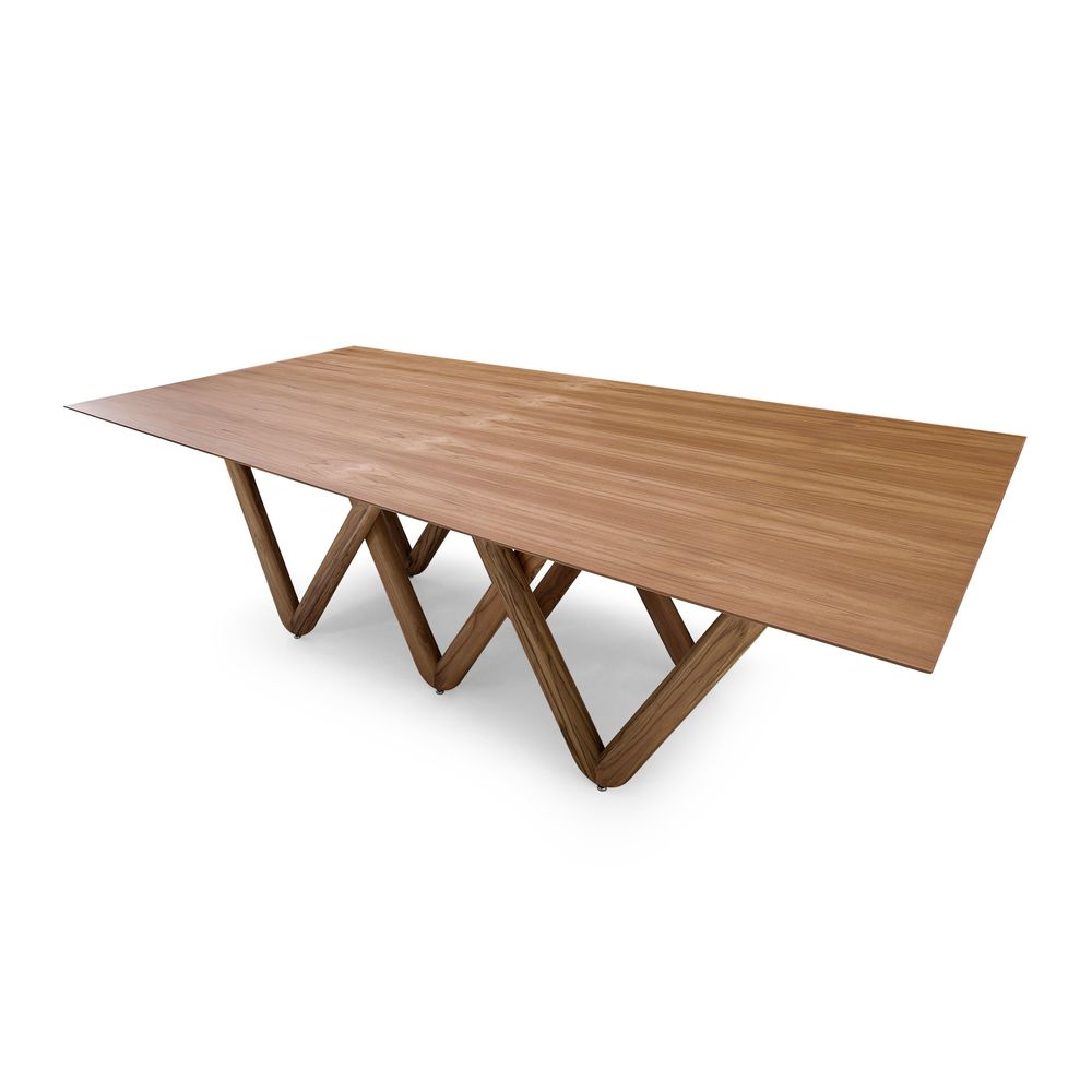 Dablio Dining Table-Uultis-UULTIS-50084287-Dining TablesNatural Teak-1-France and Son