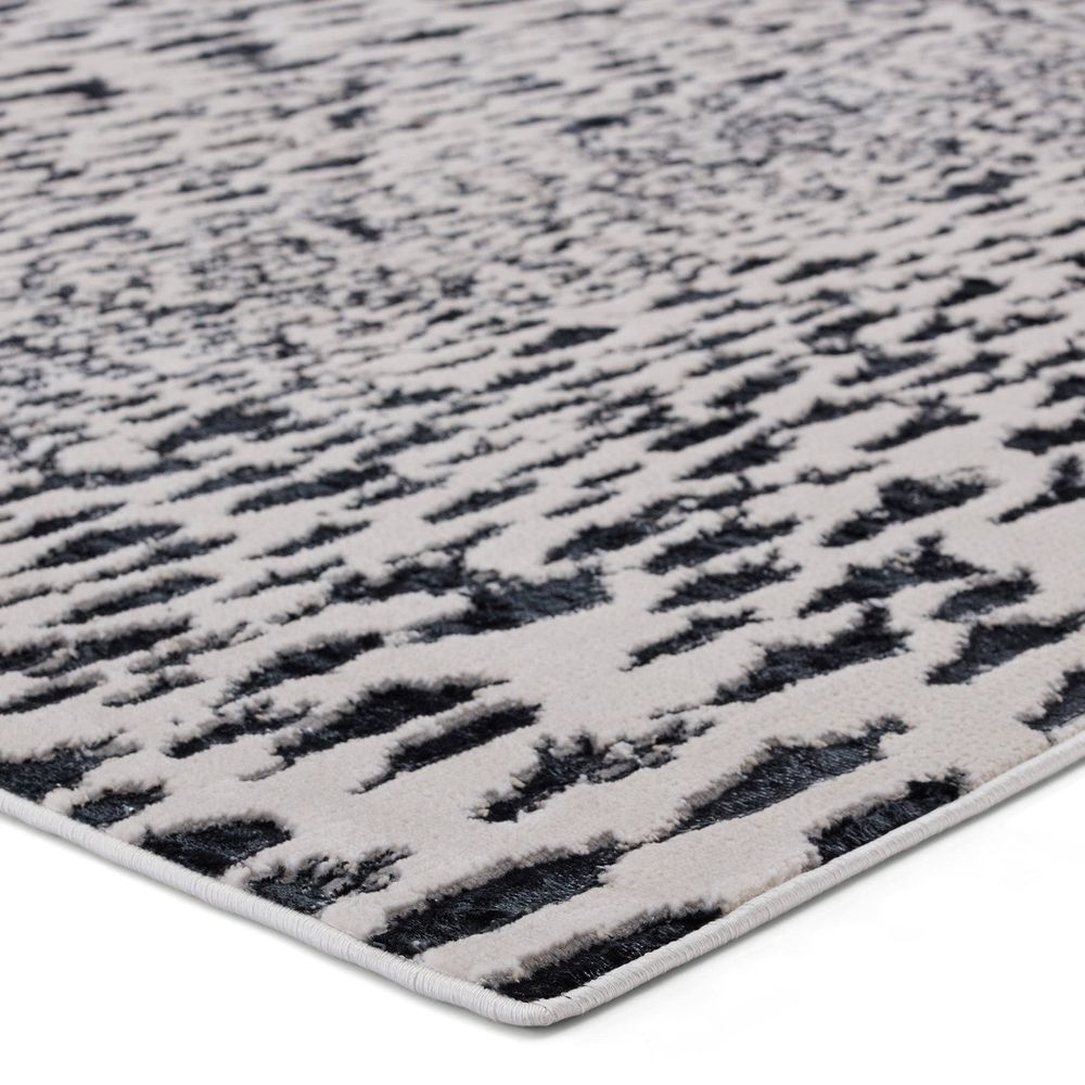 Cypress Kimball Animal Pattern Dark Blue/ Ivory Runner Rug (2'2"X8')