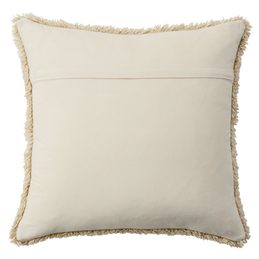 Elevation Simeone Solid Cream Poly Fill Pillow (24" Square)