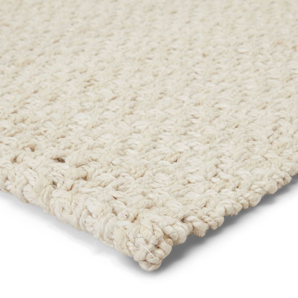 Tegani Natural Solid White Runner Rug (3'X10')